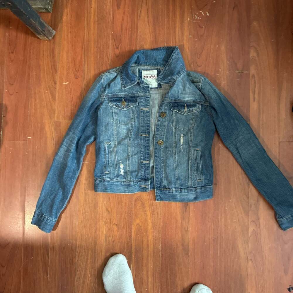 Mudd Distressed Denim Trucker Jean Jacket